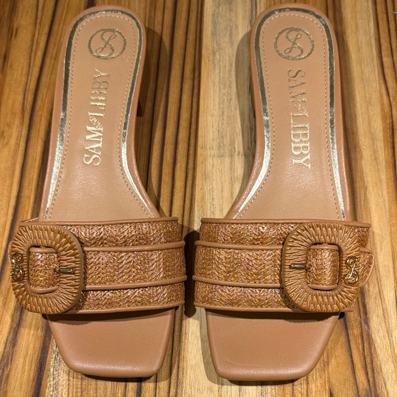 Sam & Libby Brown Block Heel Mules - Picture 4 of 10